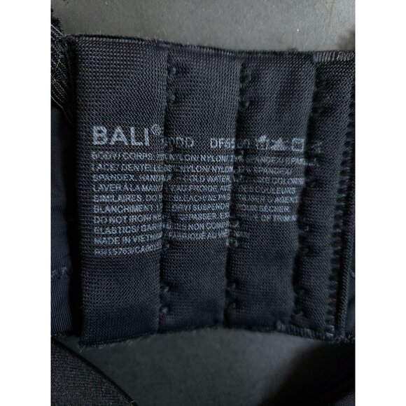 Bali One Smooth U Bra Size 40DD Black Underwire - Picture 5 of 6